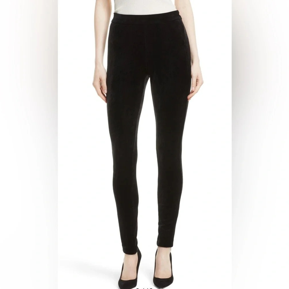 ! THEORY Adbelle Velour Knit Leggings sz M